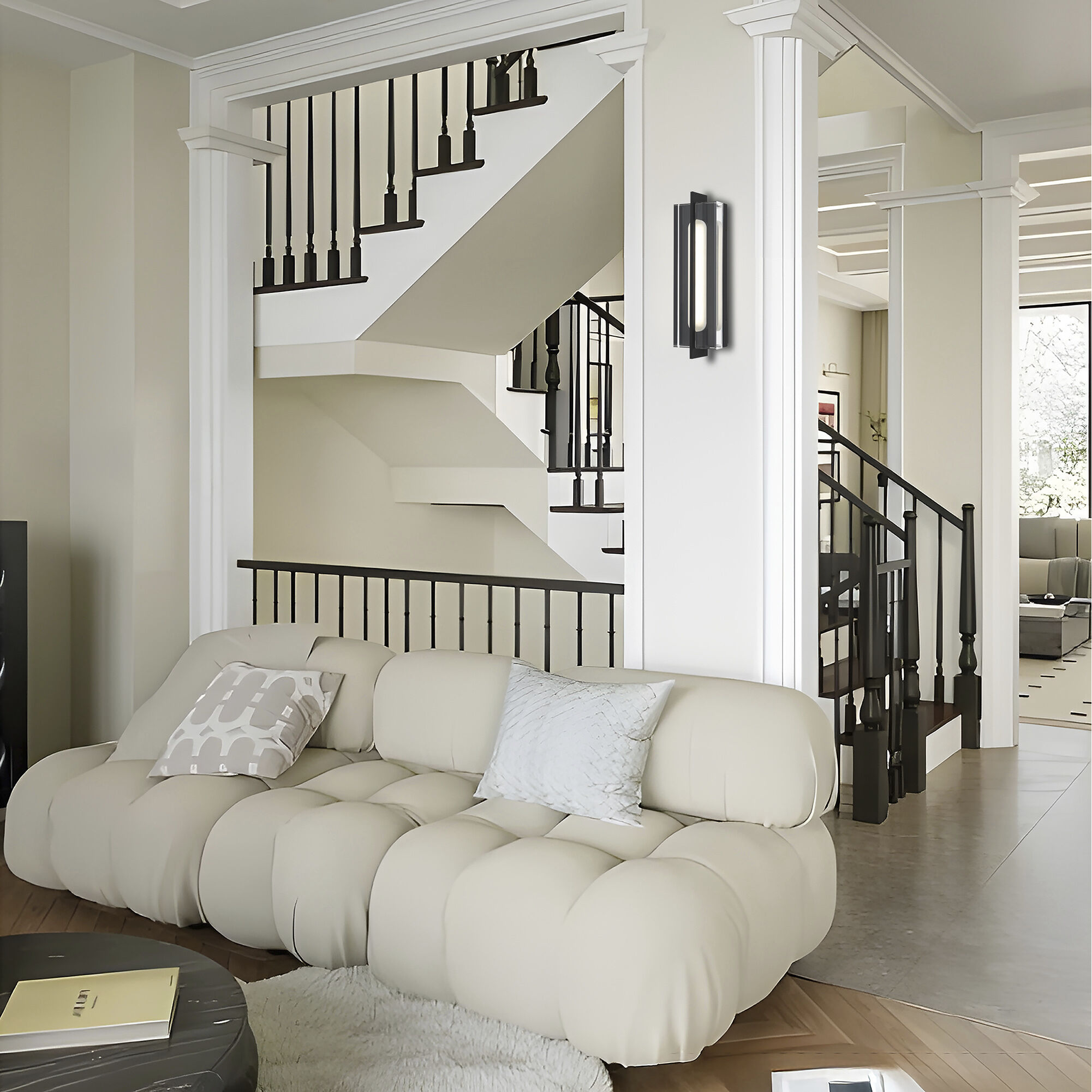 Avani LED 20 inch Sand Black Outdoor Wall Sconce